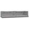 vidaXL Patio Pallet Sofa Set with Cushions - Acacia Wood Modular Outdoor Furniture - Garden Lounge - Brown/Gray - 3 of 4