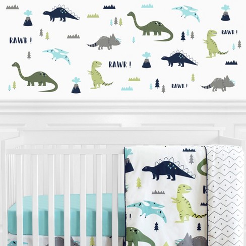 Mod Dinosaur Large Kids' Wall Decal Stickers - Sweet Jojo Designs : Target