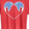 Women's - Instant Message - Sting Ray Heart Short Sleeve Graphic T-Shirt - 2 of 4