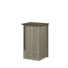 GlasFlength Utility Storage Cabinets Compact End Table with Cabinet Storage Simple Design for Living Room Bedroom, Gray, 24"*18"*21.5" - 4 of 4