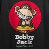 Bobby Jack Smiling Monkey With Braces Women's Black Crew Neck Short Sleeve Crop Top - 2 of 3