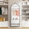 Lyngins Arched Full Length Mirror, Upgraded Glass Standing Mirror, Aluminum Alloy Frame Full Body Mirror, Versatile Floor Mirror for Home & Store - 4 of 4