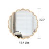 ALEXOUN Solid Wood Wavy Bathroom Mirror Wall Decor Modern Mirror Wall Decor for Bathroom, Bedroom, Living Room,Cloakroom - 3 of 4