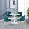 Dolonm Tulip Table Mid-century Dining Table for 2-4 people With Round Mdf Table Top, Pedestal Dining Table - 2 of 4