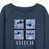 Women's - Disney - Lilo & Stitch Lightweight French Terry Wide Neck Long Sleeve Shirt - 2 of 4