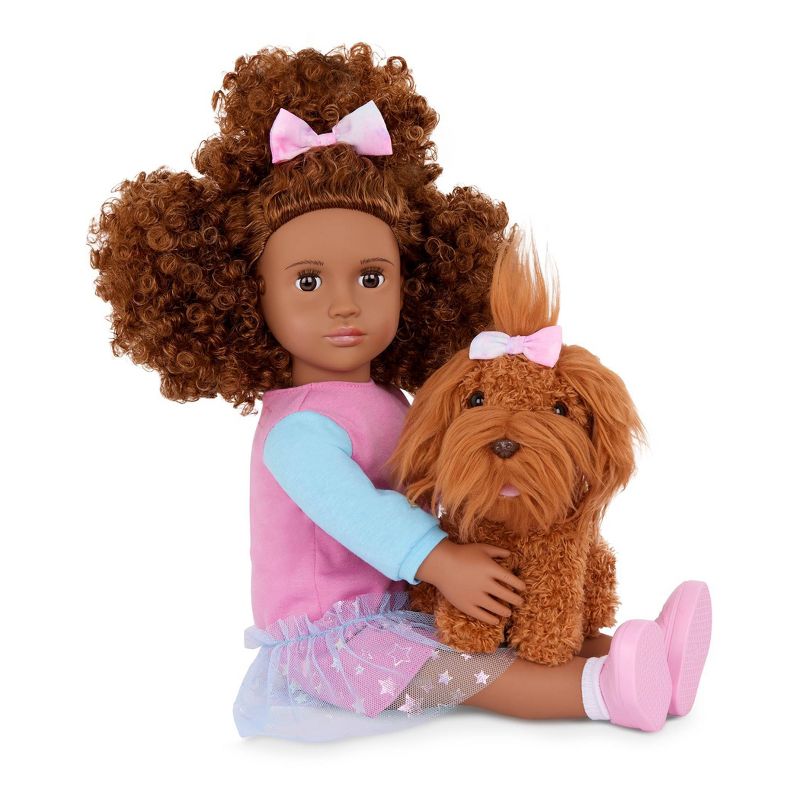 Our Generation Safie &#38; Ginger 18&#34; Doll &#38; Pet Puppy Set, 4 of 8