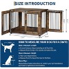 Dog Crate, Wooden Indoor End Table Dog Kennel, Heavy-Duty Decorative Pet Cage, Multi-Door Chic Dog House, Furniture-Style Crate for Dogs - 3 of 4