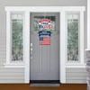 Big Dot of Happiness Happy Veterans Day - Hanging Porch Patriotic Outdoor Decorations - Front Door Decor - 3 Piece Sign - 2 of 4