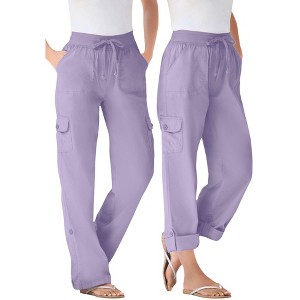 Woman Within Petite Convertible Length Cargo Pant/Capri - 1 of 4