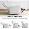 Garvee Manual Recliner Chair with 360° Swivel & Rocking, Soft Faux Leather Upholstery, Ergonomic Support - 4 of 4