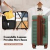 Lyngins 20/24/28 Inch 3PCs Hardside Luggage Sets with TSA Lock,Carry on Luggage,Front Opening Lightweight Expandable Suitcases for Trip - 2 of 4