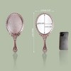 Unique Bargains Hand Mirror with Handle 9.8" L x 4.5" W 1 Pc - 2 of 4