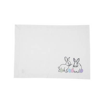 C&F Home Bunny Eggs Cotton Embroidered Placemat Set of 6