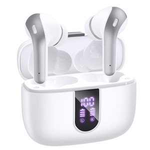 VEATOOL X8 Bluetooth Headphones True Wireless Earbuds 65H Playback Power Display Earphones with Wireless Charging Case - 1 of 4