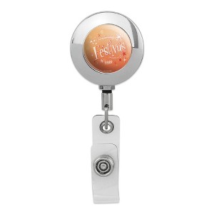 Seinfeld Festivus Metal Chrome Badge ID Card Holder Clip - 1 of 3
