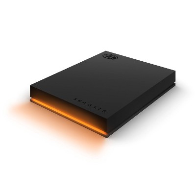 Seagate 1TB FireCuda Portable Hard Drive for PC Gaming - Black/Orange (STKL1000400)