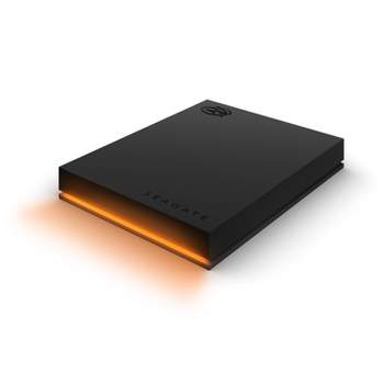 Seagate 1TB FireCuda Portable Hard Drive for PC Gaming - Black/Orange (STKL1000400)