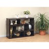 84.5" Wood L-Shape Geometric TV Stand Two-Piece Extendable with Multi-Level Shelves for Living Room and Bedroom - 3 of 4