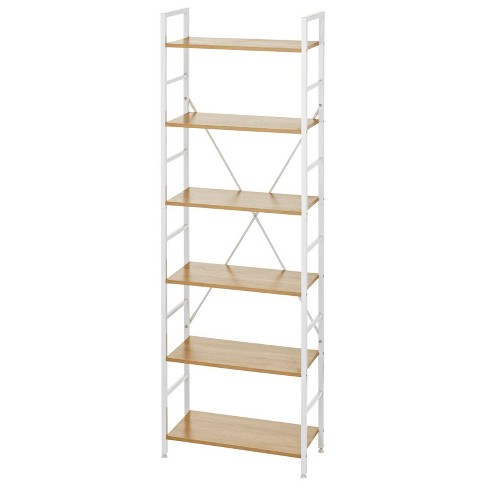 Mdesign Industrial Metal/wood 4 Tier Bookshelf Furniture Storage Unit ...