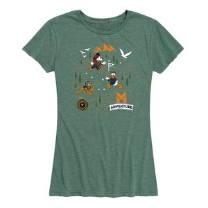 Women's - Disney - Adventure Map Short Sleeve Graphic T-Shirt - 1 of 4