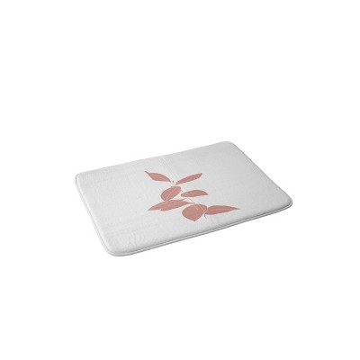 The Colour Study Plant Drawing Bath Mat Pink - Deny Designs