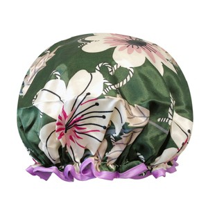 Wrapables Reusable Women's Waterproof Shower Caps for Long Hair - 1 of 4