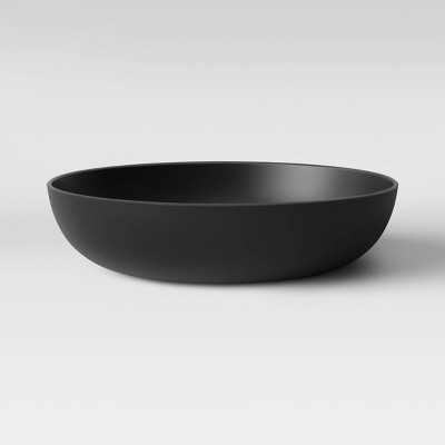 40.5oz Plastic Dinner Bowl Black - Room Essentials™