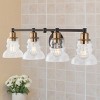 Light Manhattan Vintage Metal/Glass Industrial Rustic LED Vanity - JONATHAN Y - 2 of 4