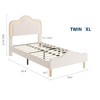 Bed Frame, Upholstered Platform Bed Frame with Adjustable Headboard, Wooden Slat Support, No Box Spring Required - 2 of 4