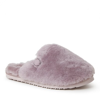 Fireside By Dearfoams Women's Shelly Beach Genuine Shearling Scuff ...