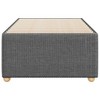 vidaXL Twin Upholstered Bed Frame - Dark Gray Fabric Slatted Mattress Base, 74.8" x 39.4", Modern Platform Bedstead - 4 of 4