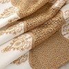 RT Designers Collection Debbie Macrame Construction 3" Rod Pocket Curtain Panel Beige/Gold - 3 of 4