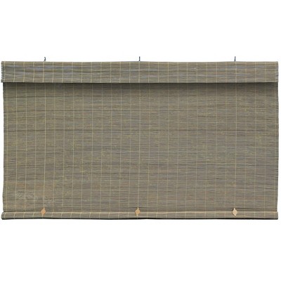 Imperial Matchstick Bamboo Cord-Free Natural Rollup Blinds