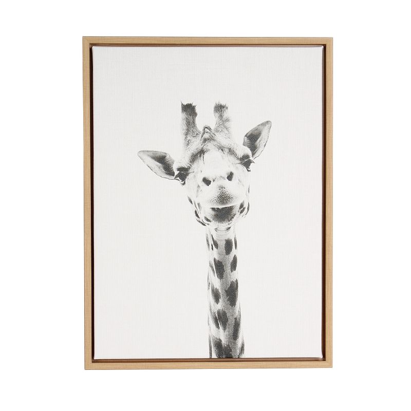 24" x 18" Giraffe Framed Canvas Art - Uniek , 1 of 8