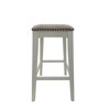 Carolina Living Sawyer 30" Saddle Barstool - Set of 2 - Missouri White - Fawn Chenille Upholstery - 2 of 4