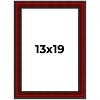 PosterPalooza | Weathered Red Picture Frame - UV Acrylic, Foam Board Backing, Hanging Hardware - 2 of 4