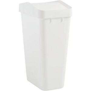 Swing Top Waste Container for Home and Kitchen, Easy Access Disposal and Slim Modern Trash Can with Lid - 1 of 4