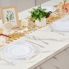 ChicFurnit Dining Plates 350 PCS Plastic Plates Accessories Decorative Dinner Plate Dinnerware Sets for Party Use, Silver, 16.34"*7.48"*10.24" - 4 of 4