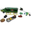 KOVOT Dino Transport Truck Playset: 14" Long with Light & Music, 3 Cars, 27 Mini Dinosaurs, Props, Car Launcher, and Ramp - 4 of 4