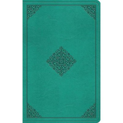 ESV Value Thinline Bible (Trutone, Teal, Ornament Design) - (Leather Bound)