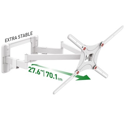 Barkan 13" - 90" Long, Dual Arm TV Wall Mount, Full Motion - Extension, Swivel & Tilt