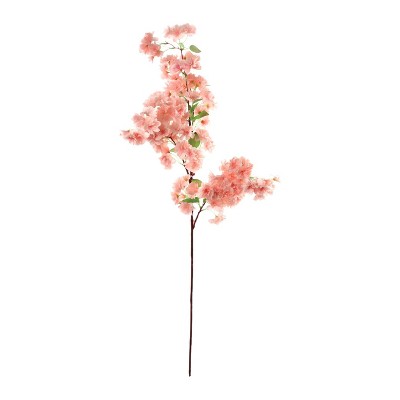 Floral Home 40" Light Pink Cherry Blossom Spray - 12-Piece