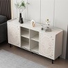 ORRD White Mid-Century Modern TV Stand & Buffet Cabinet - 3 of 4