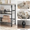 Console Table, 3-Tier Entryway Narrow Side Table with Shelves, Sofa Table for Living Room, Hallway, Bedroom - 4 of 4