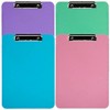 JAM Paper 9" x 12 1/2" 4pk Plastic Clipboards with Low Profile Metal Clip - Letter - 2 of 4