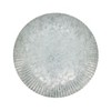 Saro Lifestyle Textured Ruffled Galvanized Charger Plate (Set of 4), 13", Silver - 2 of 4