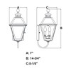 Vaxcel Nottingham 1 - Light Sconce in  Textured Black - 2 of 4