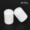 Unique Bargains Vinyl Rubber Screw Thread Bolt Plug Round Tube Insulated Protective Caps 20 Pcs - 2 of 4