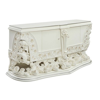 Adara Antique White 2-Drawer Dresser with Felt Lining