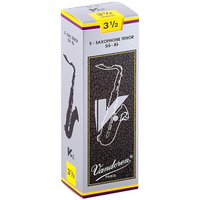 Vandoren V12 Series Tenor Saxophone Reeds Strength - 3.5, Box Of 5 : Target